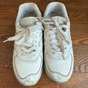 New Balance White Sneakers 574+ Platform
